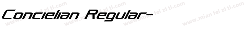 Concielian Regular字体转换
